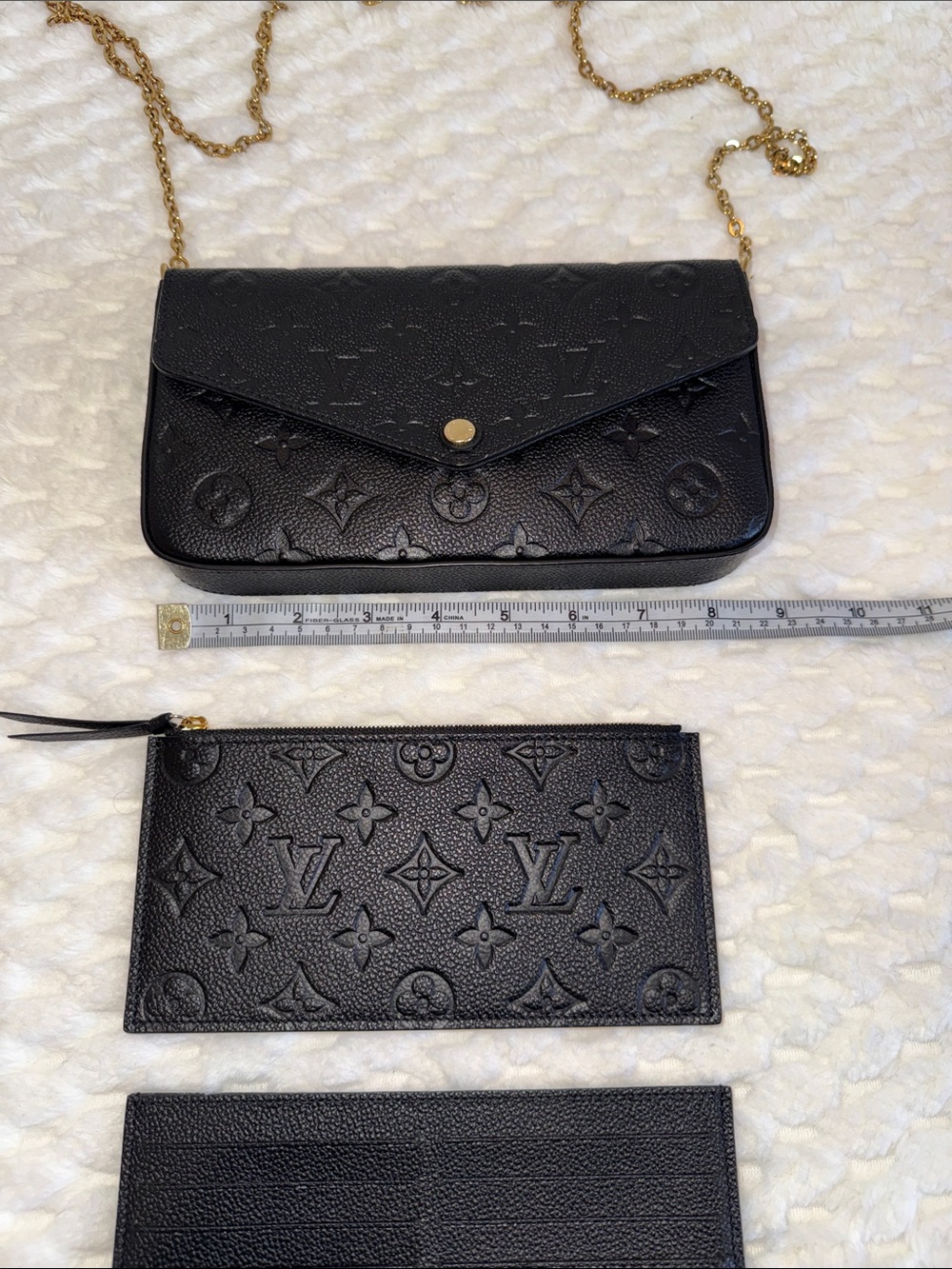 Louis Vuitton Pochette Félicie Monogram Empreinte Leather-Authentic-EUC - Picture 8 of 15